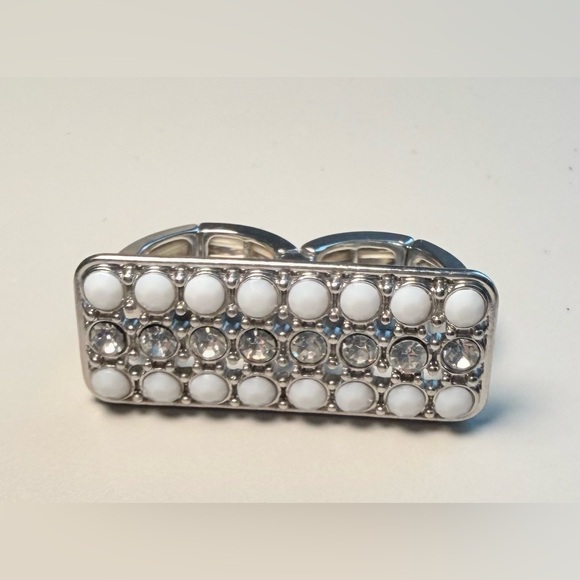 Jewelry - Vintage Double-Finger Horizontal/Rectangular Bar Design Ring
